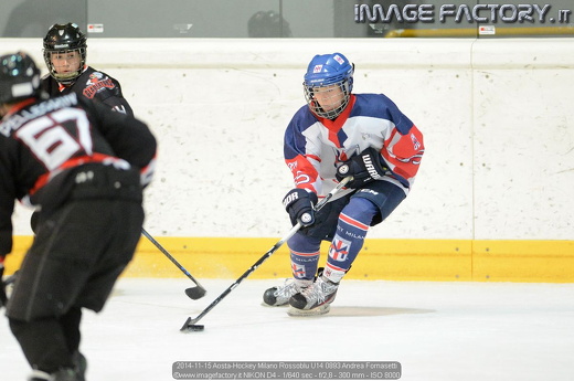 2014-11-15 Aosta-Hockey Milano Rossoblu U14 0893 Andrea Fornasetti